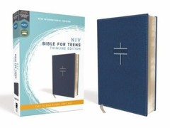 NIV Bible for Teens Thinline Red Letter Edition [Blue] by Zondervan (2020, …