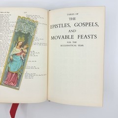 Vintage 1953 Catholic Family Holy Bible John J Crawley Illustrated Hardcover
