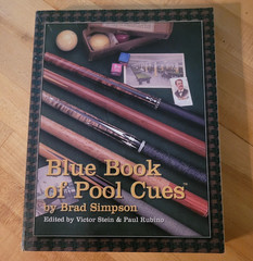 VTG Brad Simpson Blue Book of Pool Cues 1992 First Edition Illustrated Paperback