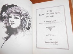 3 L. Frank Baum Oz (Road to~Patchwork Girl~Scarecrow) Rand McNally – TPB GC