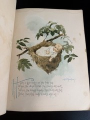 Antique 1891 Maud Humphrey Illustrated Nursery Rhymes + 1904 Baby Book