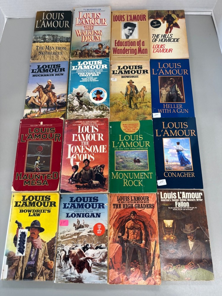 Louis L’Amour Novels Lot of 16 Paperbacks (See photos for titles)