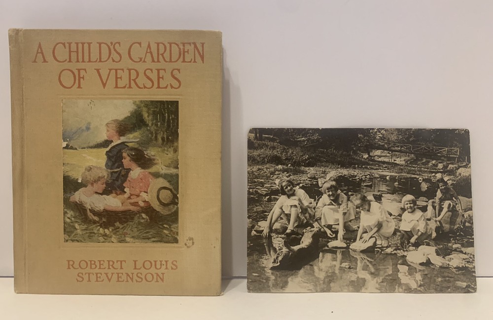 LOOK! A Child’s Garden of Verses Robert Louis Stevenson Storer 1923 w/ photo!