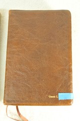 The Open Bible Expanded Edition NASB Brown Genuine Leather RL 1985 Nelson 976BR