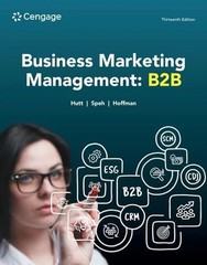 Business Marketing Management : B2B 13th Edition by Michael Hutt – 9780357718230