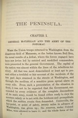 THE PENINSULA CAMPAIGN OF 1862 – McCLELLAND – CIVIL WAR – BRAND NEW