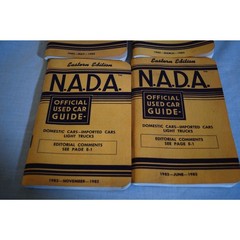 NADA Official Used Car Guide 1982