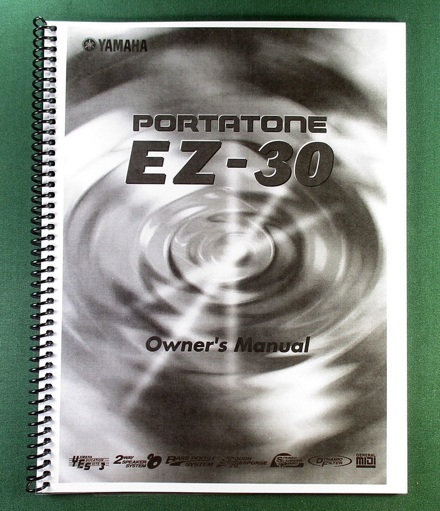 Yamaha EZ-30 Instruction Manual: 106 Pages & Protective Covers!