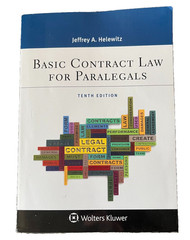 Basic Contract Law for Paralegals 10th Ed Paperback