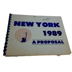 RARE 1989 New York World’s Fair Proposal Book NYC Planning 1982 With 158 Pages