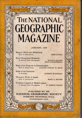 1938 National Geographic January-Hungary; Women’s work in Japan; Historic ships