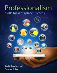 Professionalism: Skills for – Paperback, by Anderson Lydia; Bolt – Acceptable w