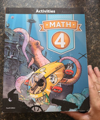 BJU Staff Math 4 Activities Book 4th Edition Ring/Wire Bound Illustrated