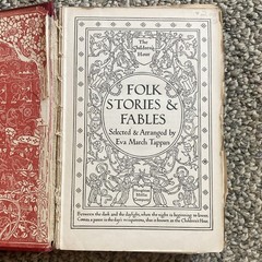 Folk Stories & Fables Eva March Tappan, Houghton Mifflin, 1907, Illustrated
