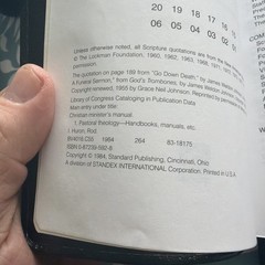 Christian Minister’s Manual Roderick E Huron, Black Bonded Leather 1984 1991
