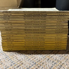 Nice Vintage National Geographic Magazine Lot 1918-1942 16 Issues Intact Spines