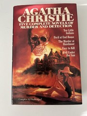 5 Complete Novels of Murder & Detection by Agatha Christie – EXCELLENT Hardcover