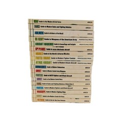 18 Book Lot Illustrated Guides to Aircraft Warships Tanks Ships Air Force ARCO