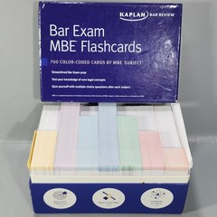 Kaplan Bar Review Law School Study Exam Prep MBE Flashcards 700 Card Box Set
