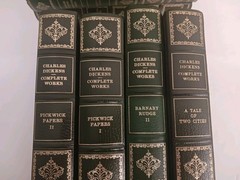 Charles Dickens Complete Works Centennial Edition 24 HC Vols Green Gold Binding