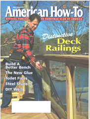 AMERICAN HOW TO Magazine May June 1997 Deck Railings Bench Toilet Fix DIY Wells