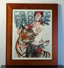 Fables #8 James Jean Cover Art Print Framed 30x25cm Vertigo Rose Red #829