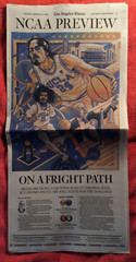 NCAA PREVIEW MARCH 13 2023 LA TIMES SPORTS SECTION UCLA BRUINS FINAL 4 BRACKETS