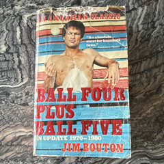 Jim Bouton Ball Four Plus Ball Five Paperback Baseball Nonfiction 1970-1980