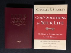 Lot GOD’S PROMISES for Every Need NKJV + SOLUTIONS FOR YOUR LIFE Charles Stanley