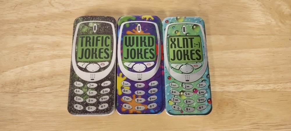 Cell Phone Text Message Joke Books (TRIFIC/WIKD/XLNT:-] JOKES) 2002, set of 3