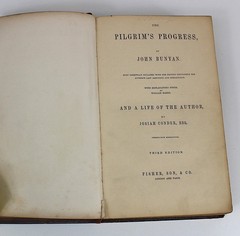 Pilgrim’s Progress John Bunyan Full Leather Contemporary Calf 3rd Ed c1820 Illus