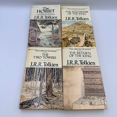 J.R.R. Tolkien The Hobbit + Lord of the Rings Box Set Gold Slipcase 1978 Vintage