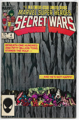 Secret Wars #4 Marvel Comics Jim Shooter Bob Layton John Beatty 1984 FN