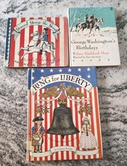 Vintage Lot of 3 Illustrated Children’s American History George Washington