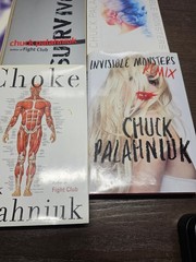 Lot of 6 Chuck Palahniuk Books in Hardcover and Paperback, Choke, Damn, Haunted
