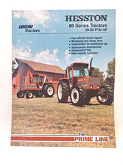 USED SALES BROCHURES FOR HESSTON THE PRIME LINE 80 SERIES TRACTORS FT-2-981