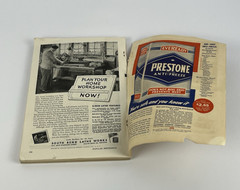 Popular Mechanics October 1945 Magazine Atomic Power Peace WWII Era Sheaffers Ad