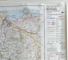 8 x O S Landranger 157 St Davids & Haverfordwest 1:50,000 unfolded paper 1994