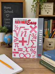 Vintage Math Made Easy Percents Educational Workbook Homeschool Math Practice