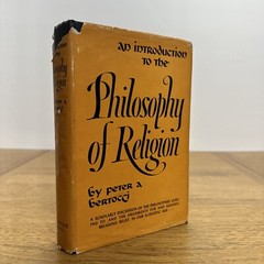 Peter Anthony Bertocci Introduction to the Philosophy of Religion Hardcover 1951