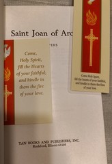 Saint Joan of Arc by John Beevers (1989) Bookmark And Prayercard Included!