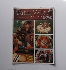 Farm Wife News Magazine Decembe ’81 Book 48 pages Crafts Decor Recipes Vintage