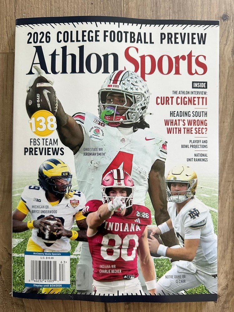 2026 COLLEGE FOOTBALL PREVIEW ATHLON Special Edition Magazine OHIO STATE Indiana