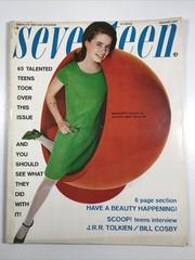 SEVENTEEN magazine January 1967-Tolkien Interview Fashion makeup Margie Waller