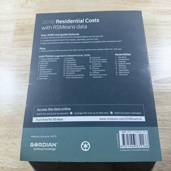 Cordian 2018 37th Annual Edition; Residential Costs with RSMeans Data