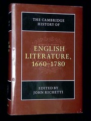 John Richetti / Cambridge History of English Literature 1660-1780 1st ed 2005