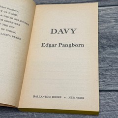 Davy Edgar Pangborn 1976 4th US Printing Science Fiction Ballantine Books