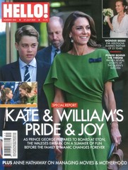 HELLO! Magazine: Princess Kate, Prince William, George, Anne Hathaway, 27.7.26