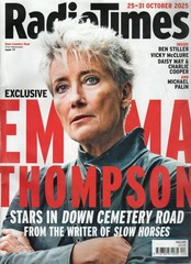 Radio Times Magazine October 25 – 31 2025 – Dame Emma Thompson Cover,
