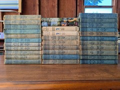 Lot of 32 Vintage 1930-1961 Nancy Drew Mystery Detective Books, Cloth Bound HC